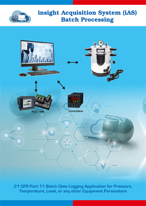 iAS, insight Acquisition System, Cloud Based Data logging Application, 21CFR Part 11 Data Loggers, 21 CFR Part 11 Data Logging Application for Temperature,Humidity, or any other Environmental Parameters, Insight Acquisition System is a Base Ready Application, Part 21 CFR Data Logging Applications