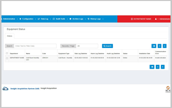 iAS, insight Acquisition System, Cloud Based Data logging Application, 21CFR Part 11 Data Loggers, 21 CFR Part 11 Data Logging Application for Temperature,Humidity, or any other Environmental Parameters, Insight Acquisition System is a Base Ready Application, Part 21 CFR Data Logging Applications